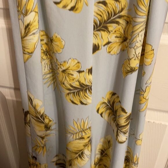 Mad For Love Blue with leaves Jumpsuit New - Picture 5 of 16